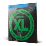 D'ADDARIO XL NICKEL WOUND BASS SUPER LIGHT 5-STRING (40-125) струни для бас-гітари